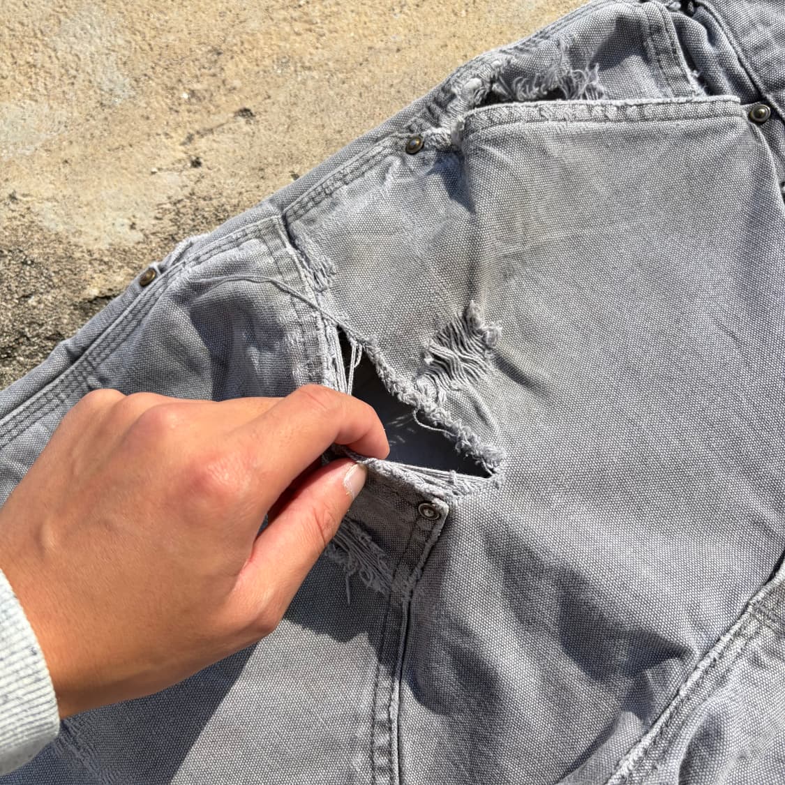 00s 칼하트 빈티지 B136 더블니 카펜터 워크팬츠 32x30 상품이미지6