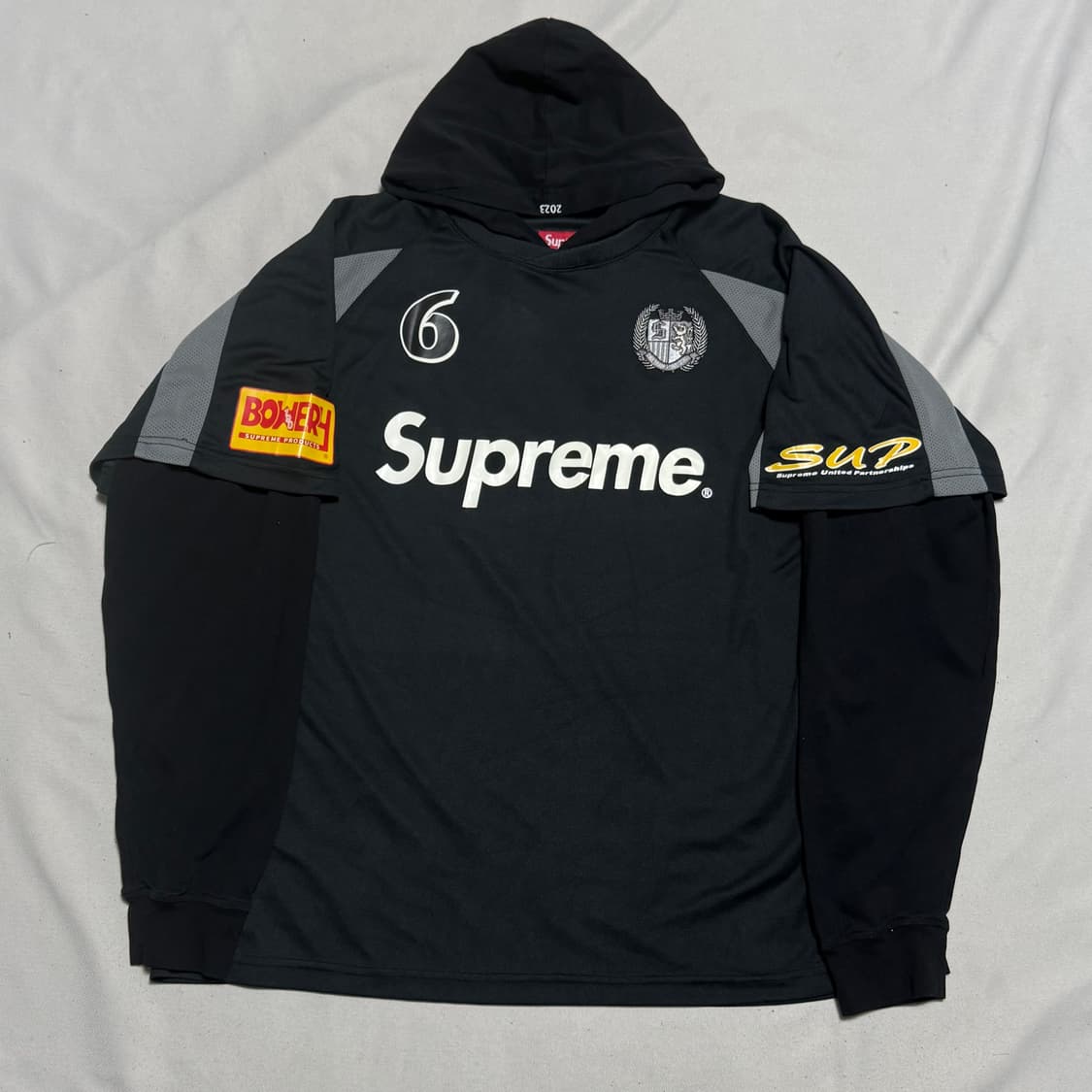 L 슈프림 23fw 후드 사커 져지 상품이미지2