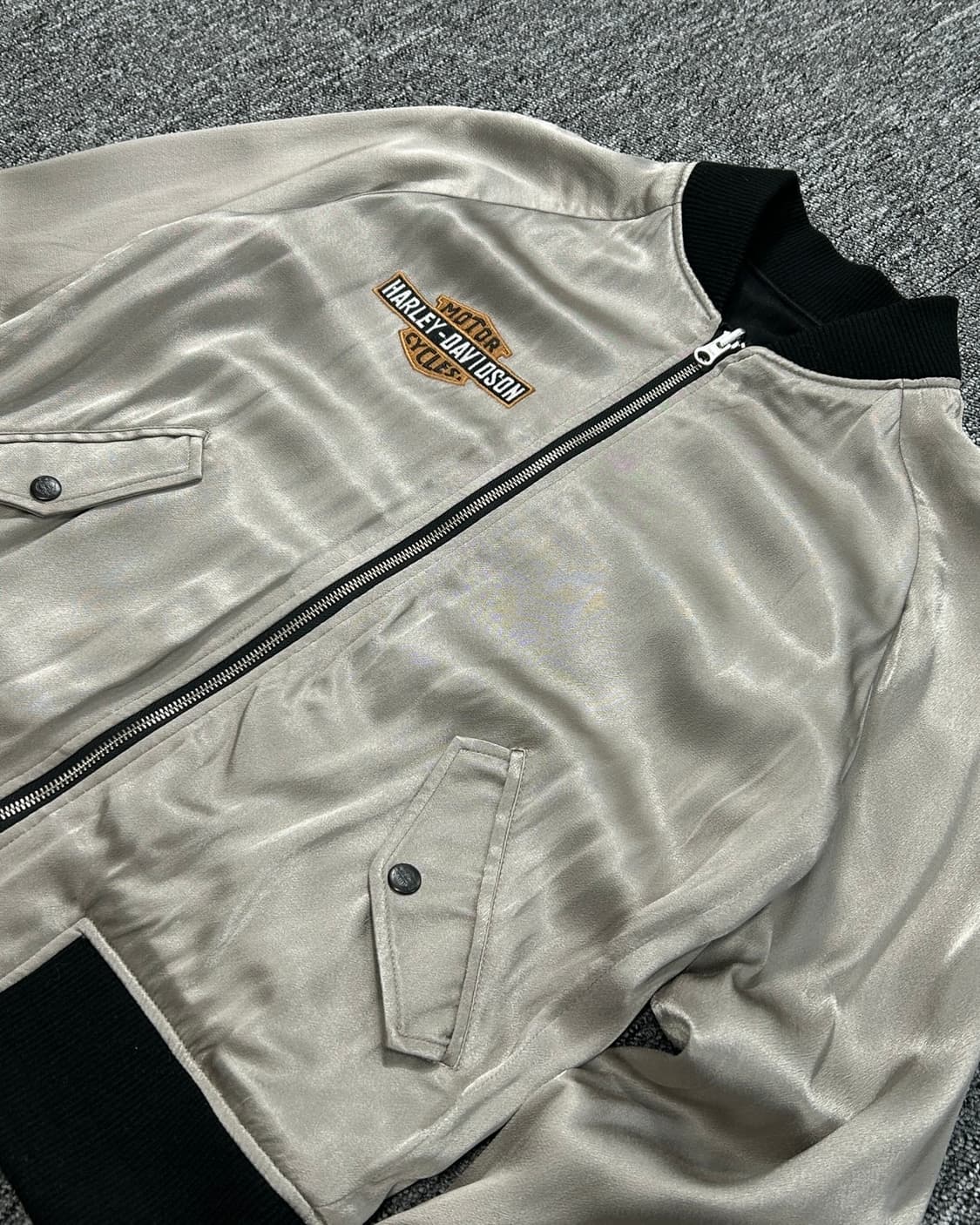 할리 데리비슨 자수 빅로고 리버시블 스카쟌  상품이미지3