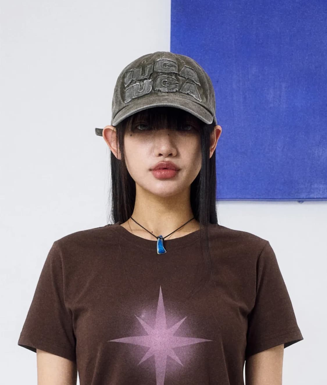 이우가마카라스 Washed Patch Ball Cap (Khaki) 상품이미지2