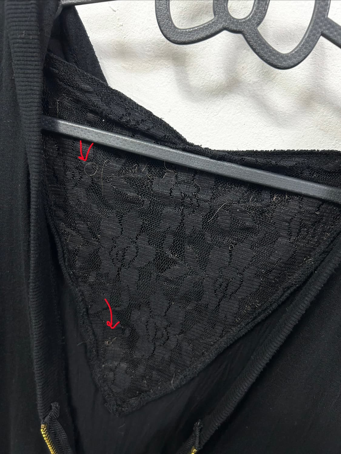 [VIDA ROSEO] 펑크 스컬 골드 글리터 후드집업 상품이미지9