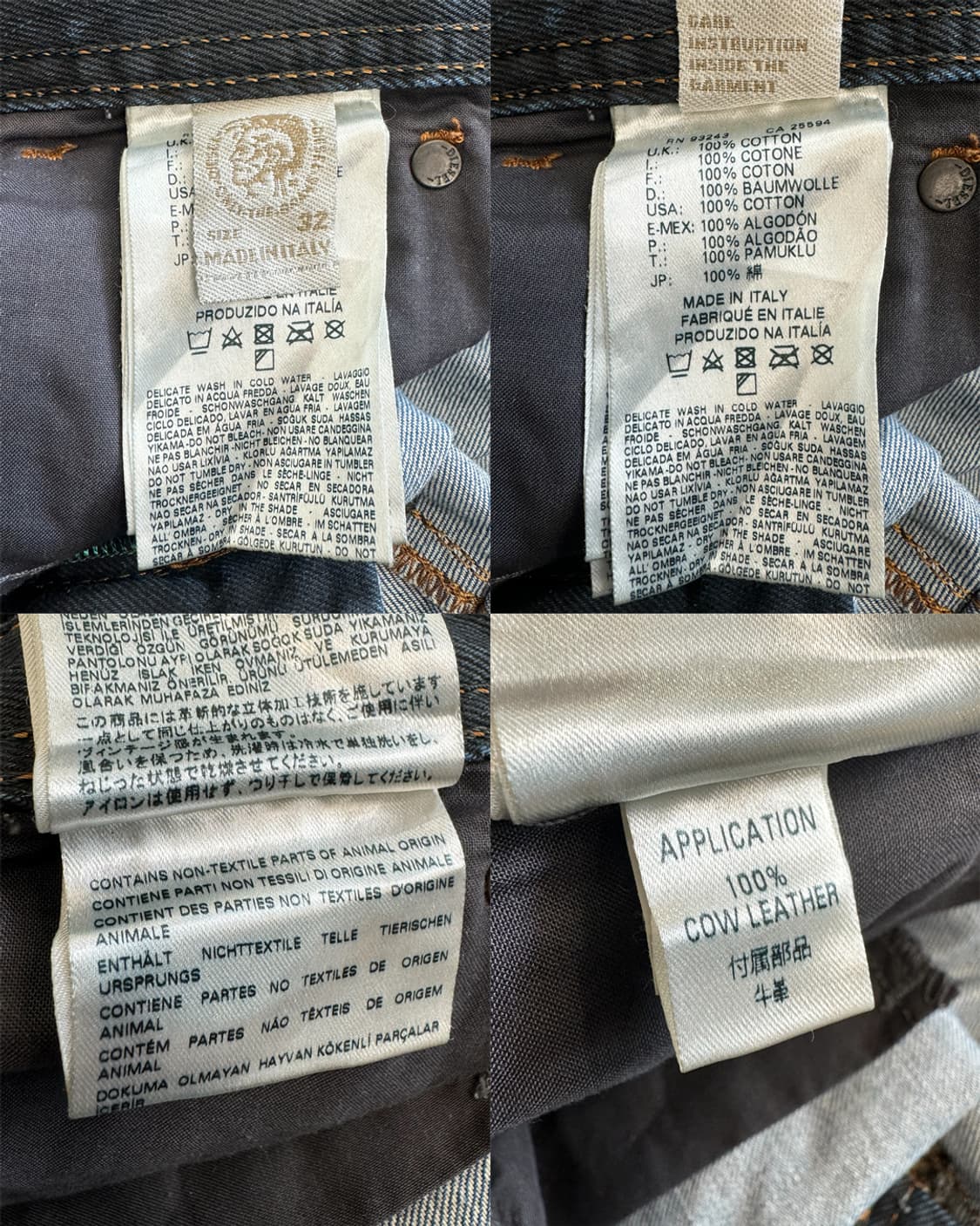 디젤 슬림 스키니 워시드 데님 진 상품이미지10