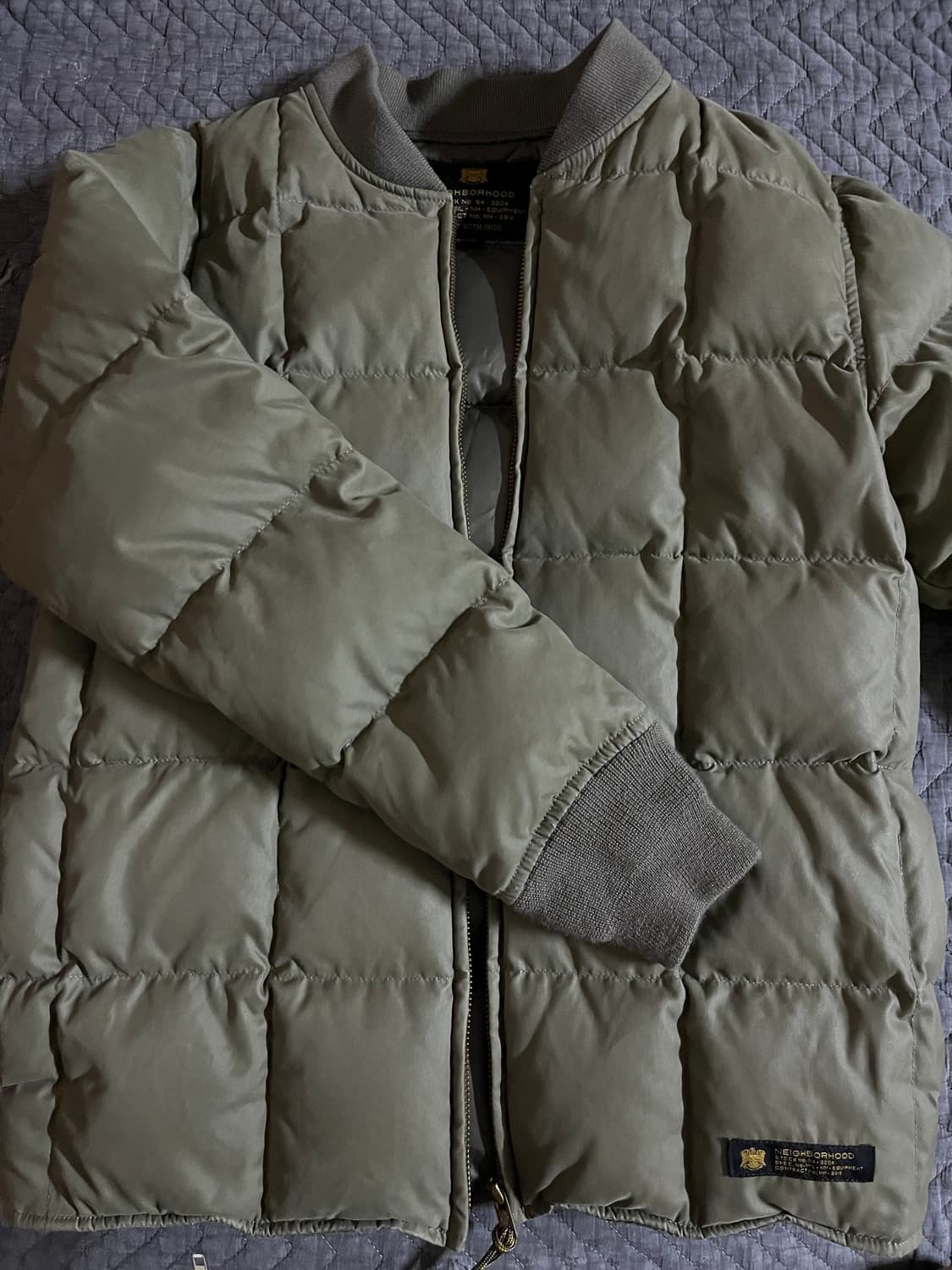 네이버후드 밀 다운 라이너 자켓 카키색(레어템) 사이즈M 상품이미지6