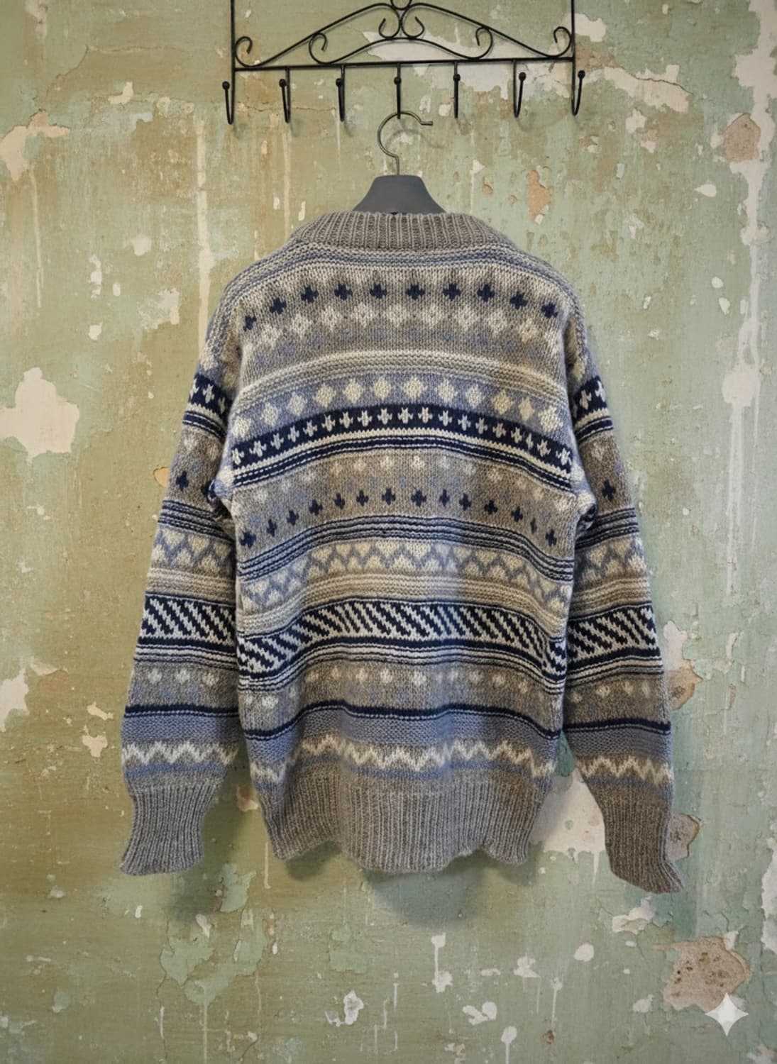 Runox 노르딕 패턴 울 니트 XL 상품이미지2