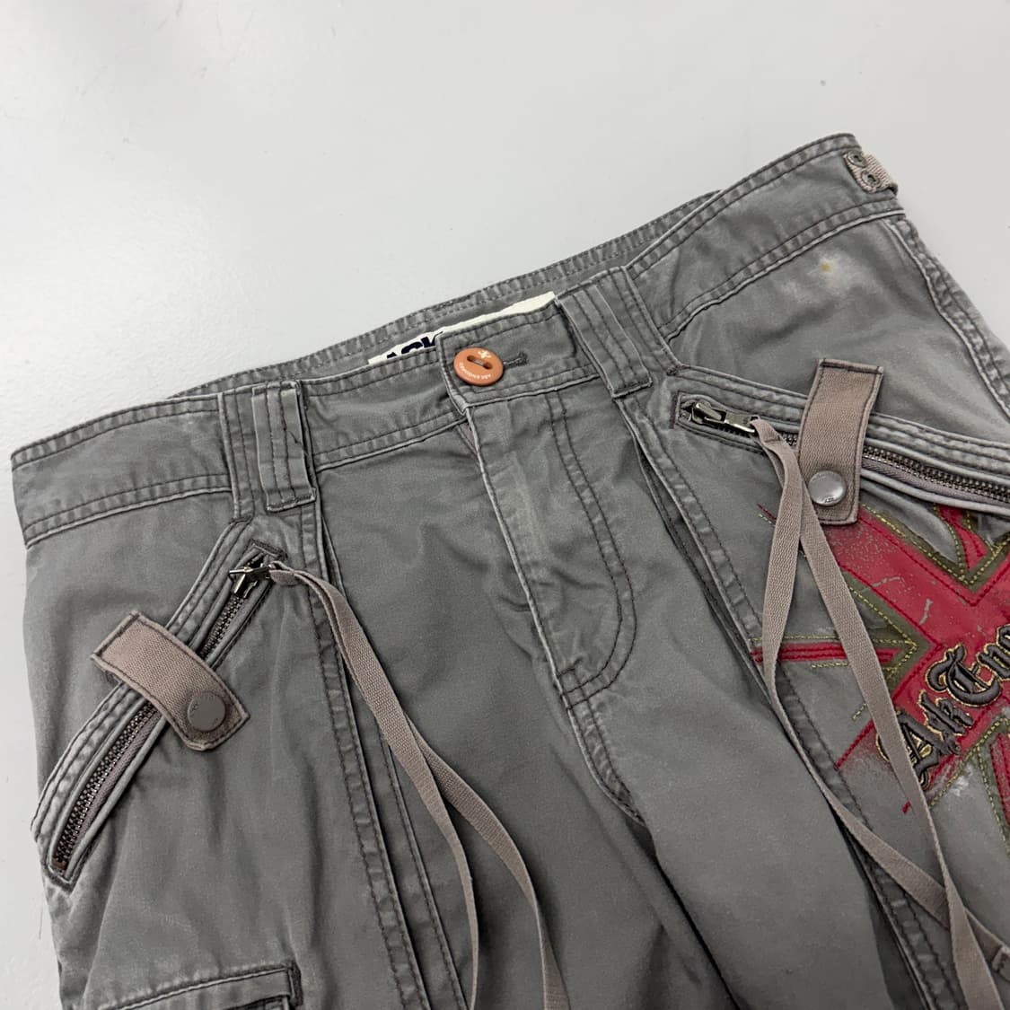 멀티포켓 Y2K 탄창 ASK 빈티지 와이드 카고팬츠 상품이미지5