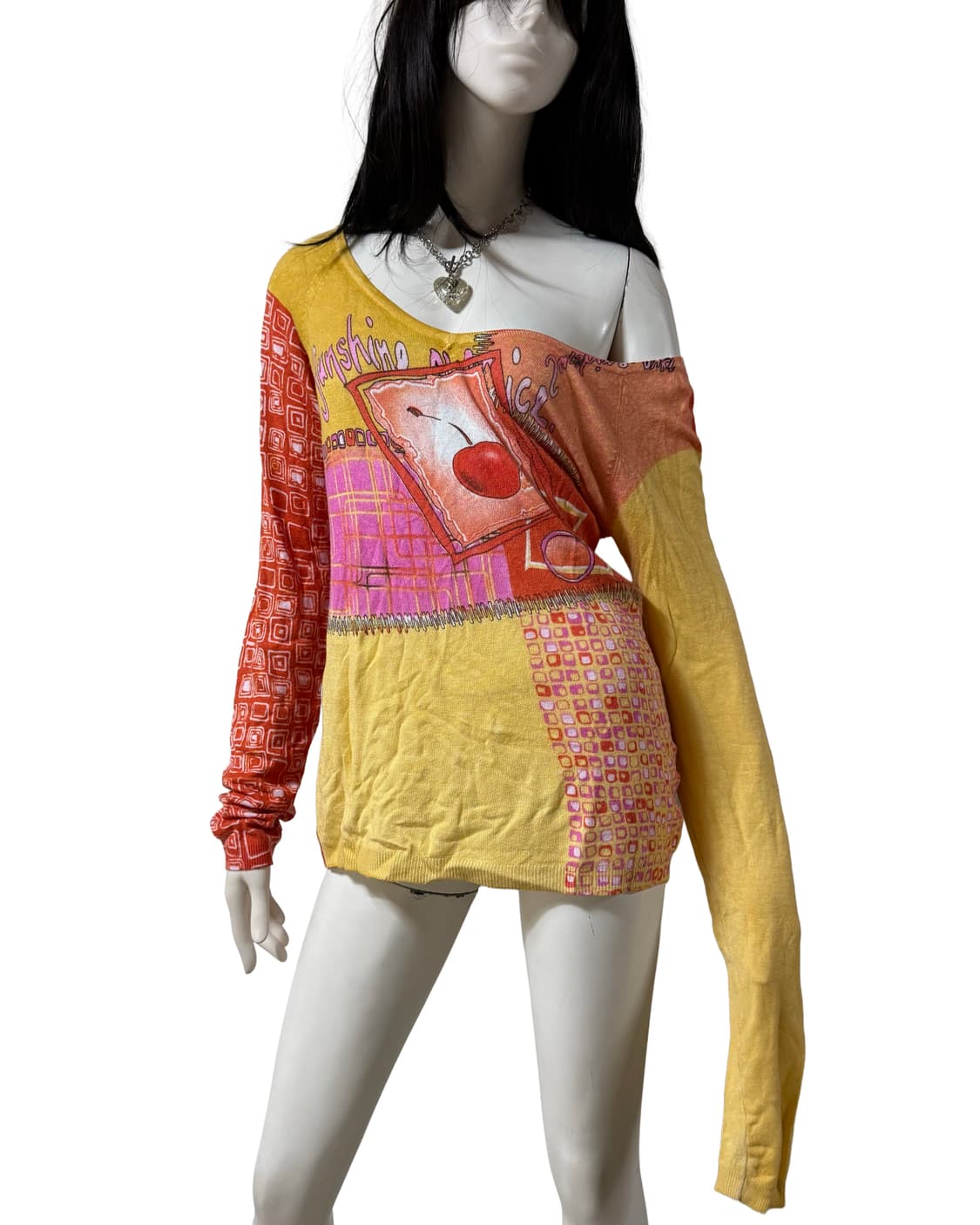 빈티지 y2k kitsch 브이넥 니트 상품이미지3