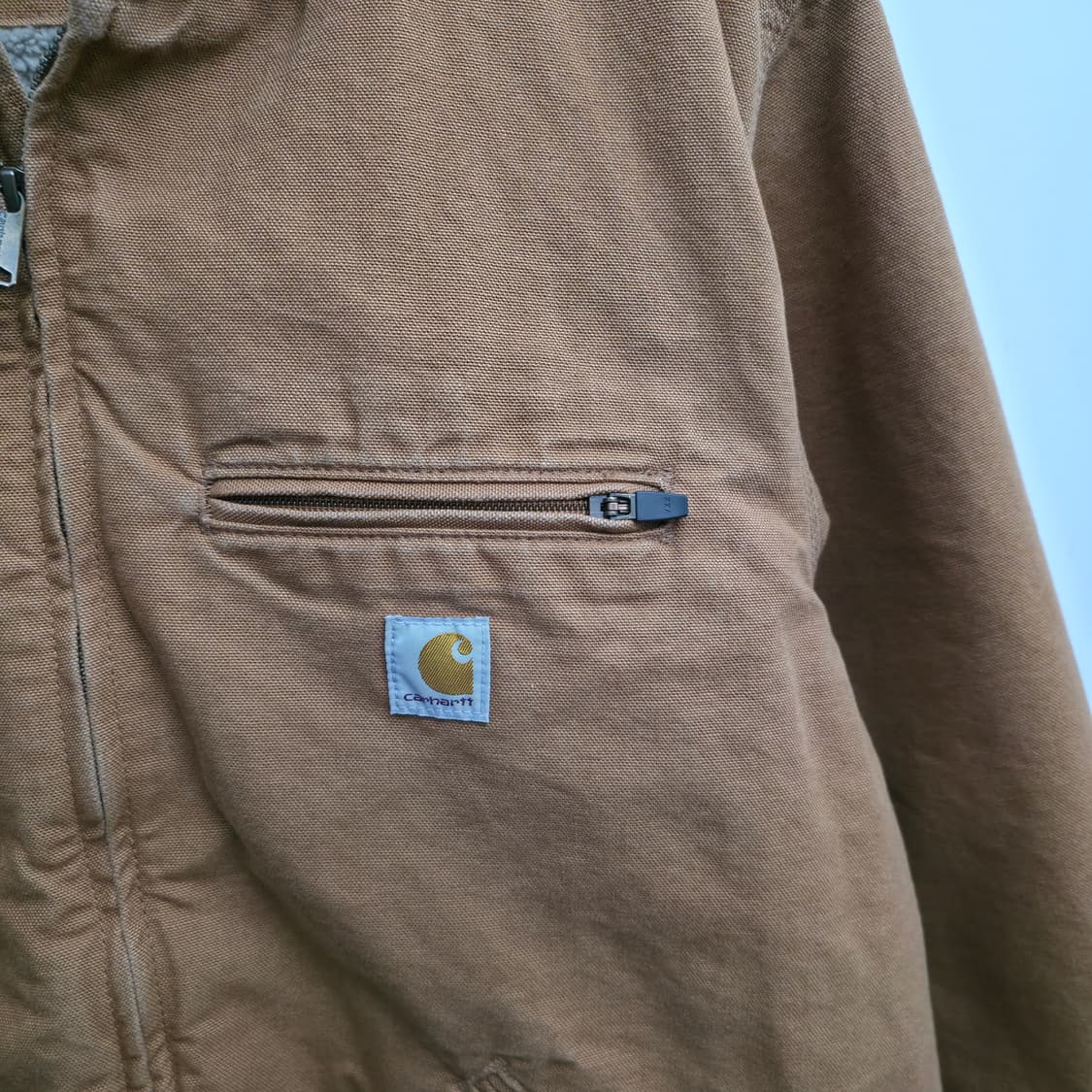 [L] 칼하트 빈티지 샌드스톤 덕 액티브 후드 자켓 상품이미지4