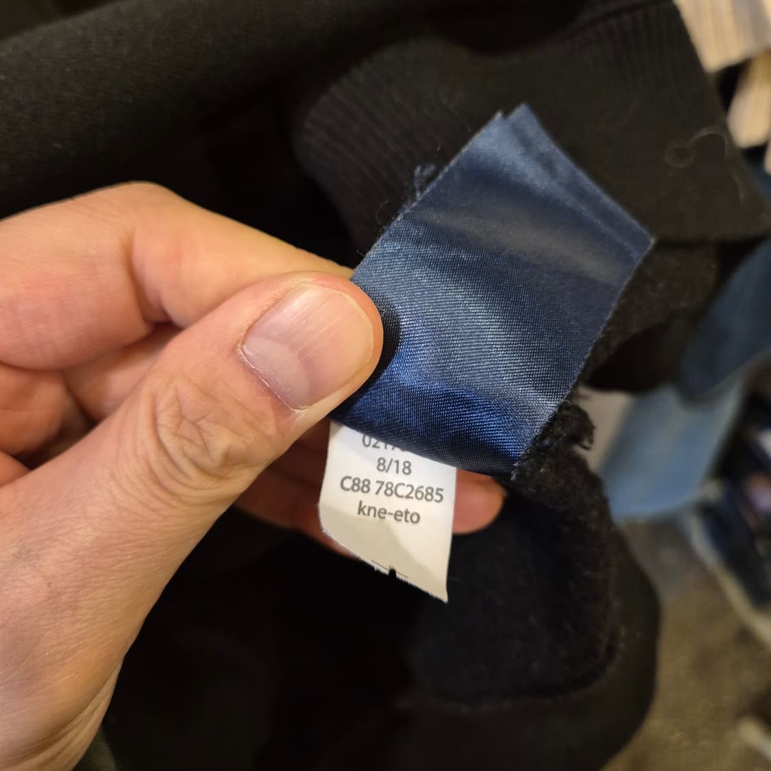 M 타미힐피거 블랙 맨투맨  상품이미지5