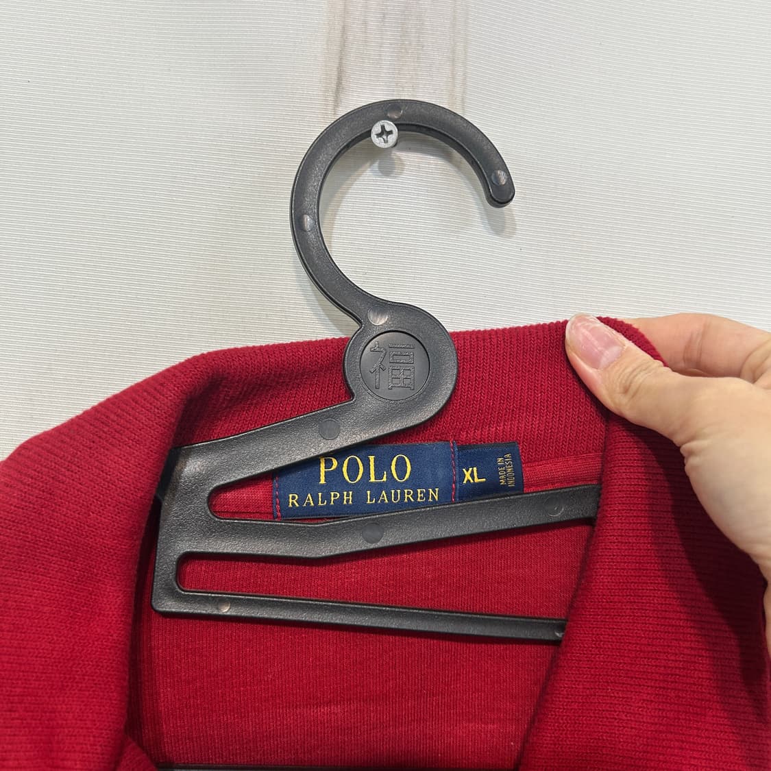폴로 랄프로렌 레드 반집업 니트 XL  상품이미지2