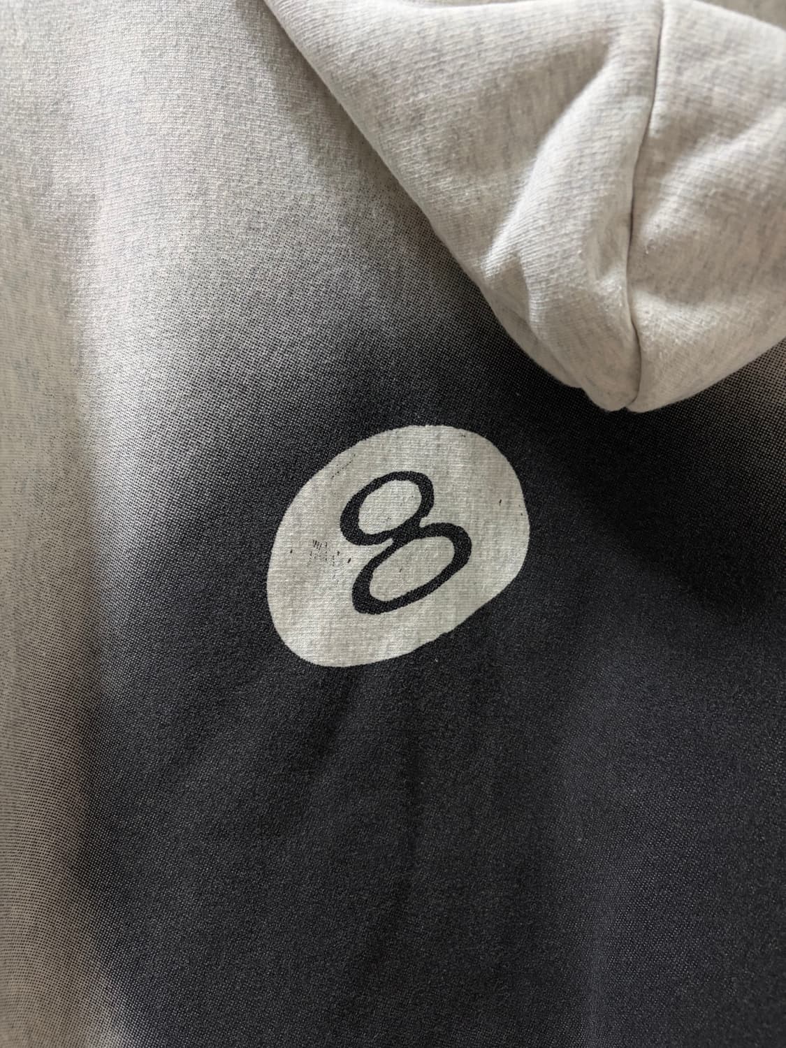 (S) 스투시 8볼 페이드 후드 애쉬 헤더 상품이미지6