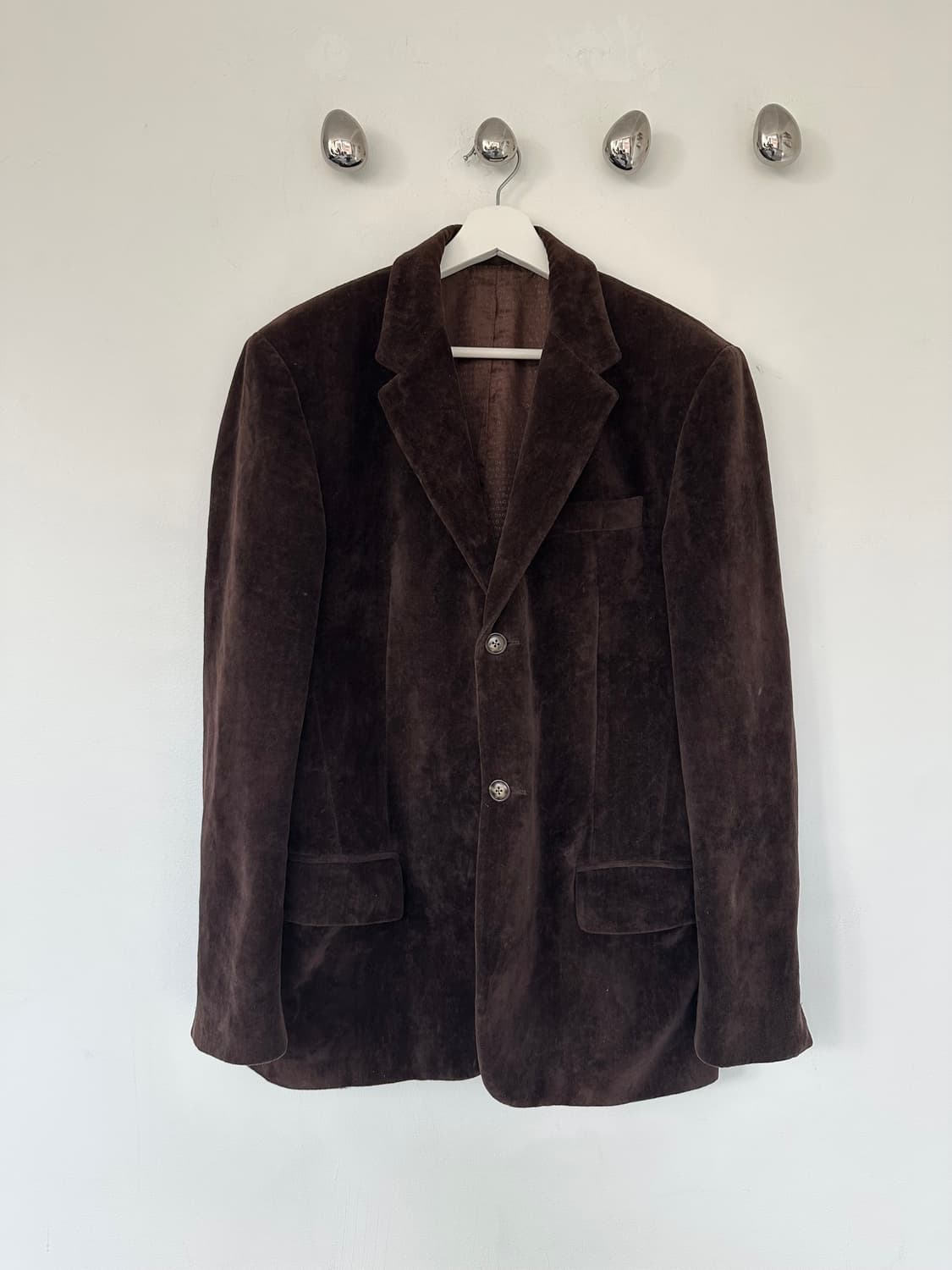 돌체앤가바나 2000s 벨벳 브라운 블레이저 상품이미지3