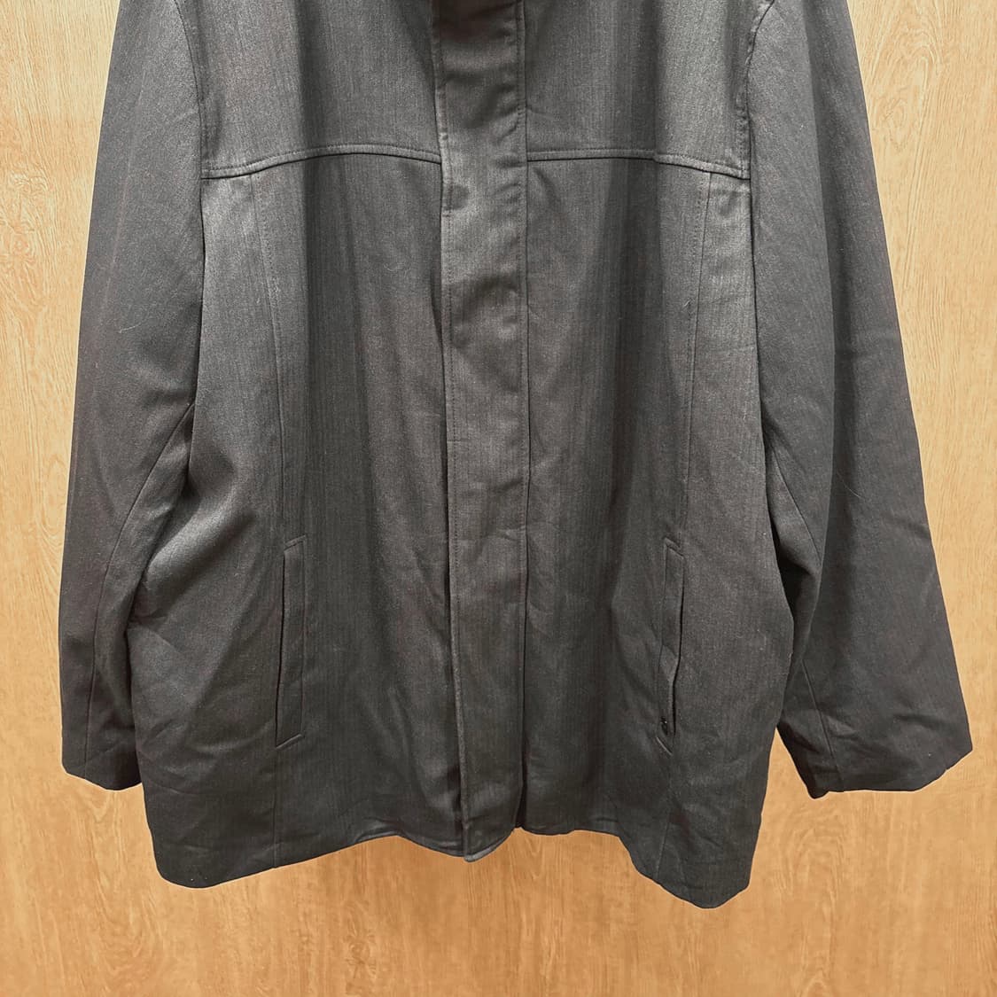 캘빈클라인 하이넥 자켓 더블 집업 퀄팅 안감 디테일 디테일 블랙 상품이미지5