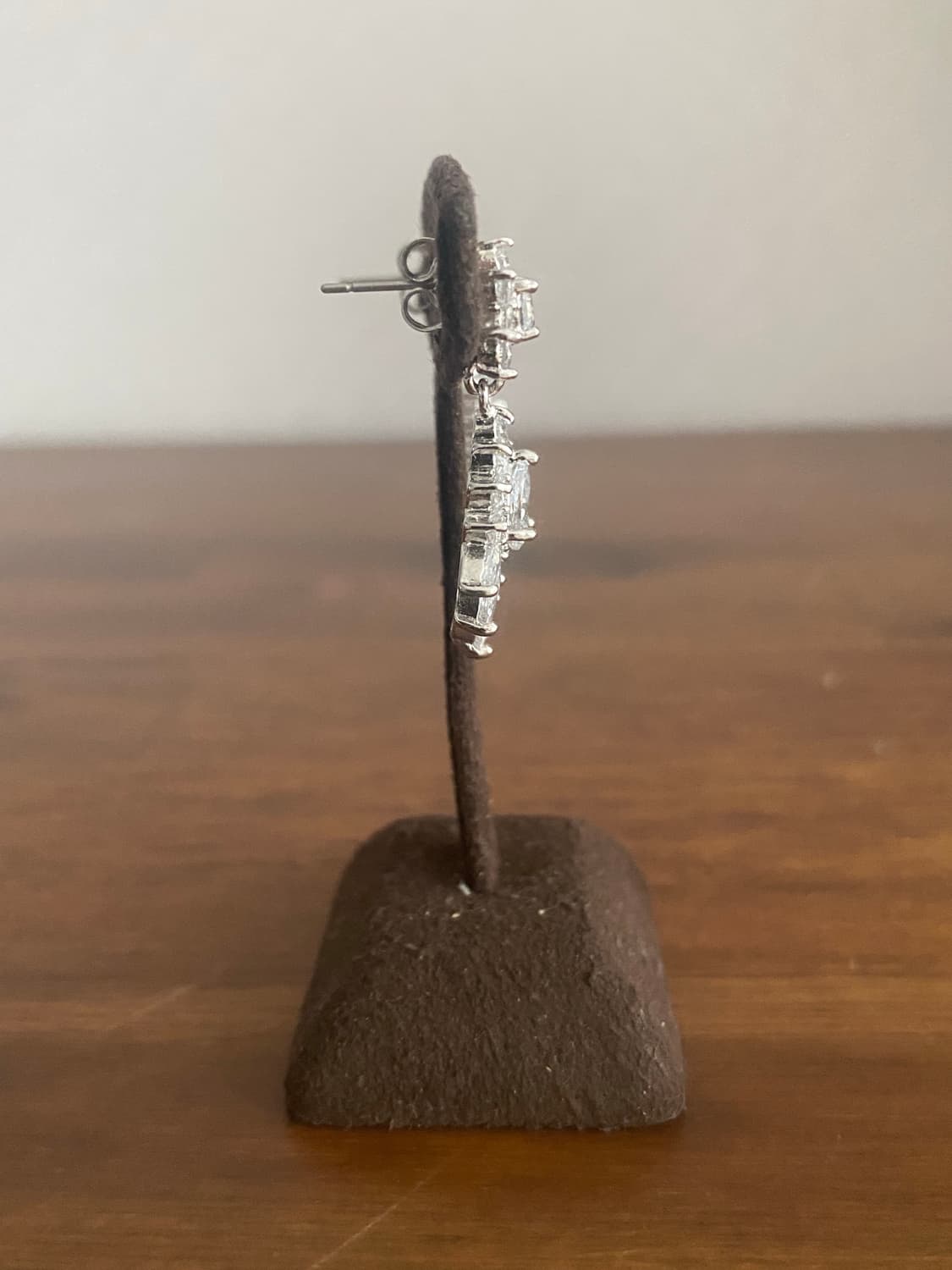 물방울 모티브 큐빅 귀걸이 상품이미지6