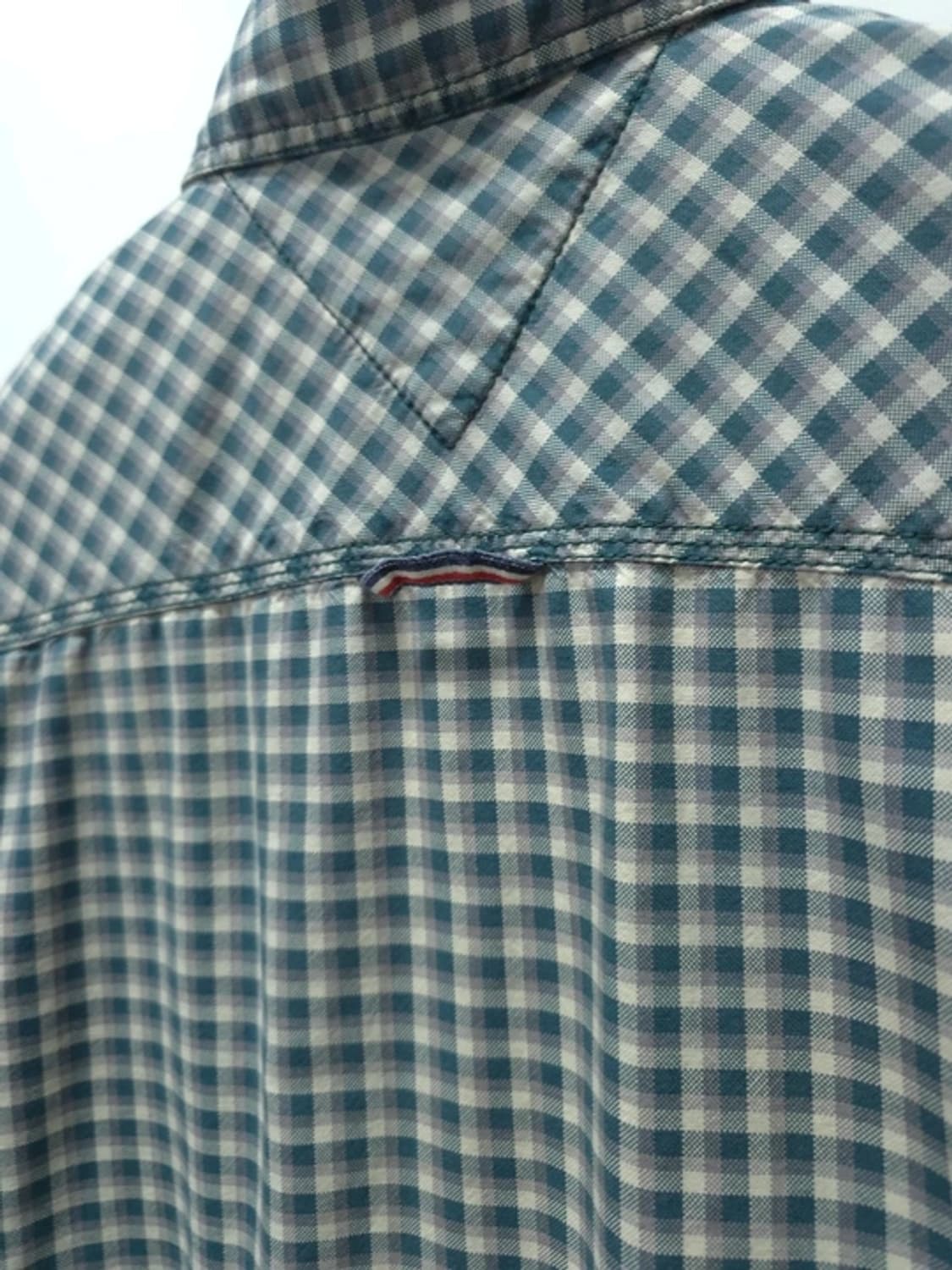 힐피거데님 남성 블루 그레이 체크패턴 캐주얼셔츠 (95~100) 상품이미지9