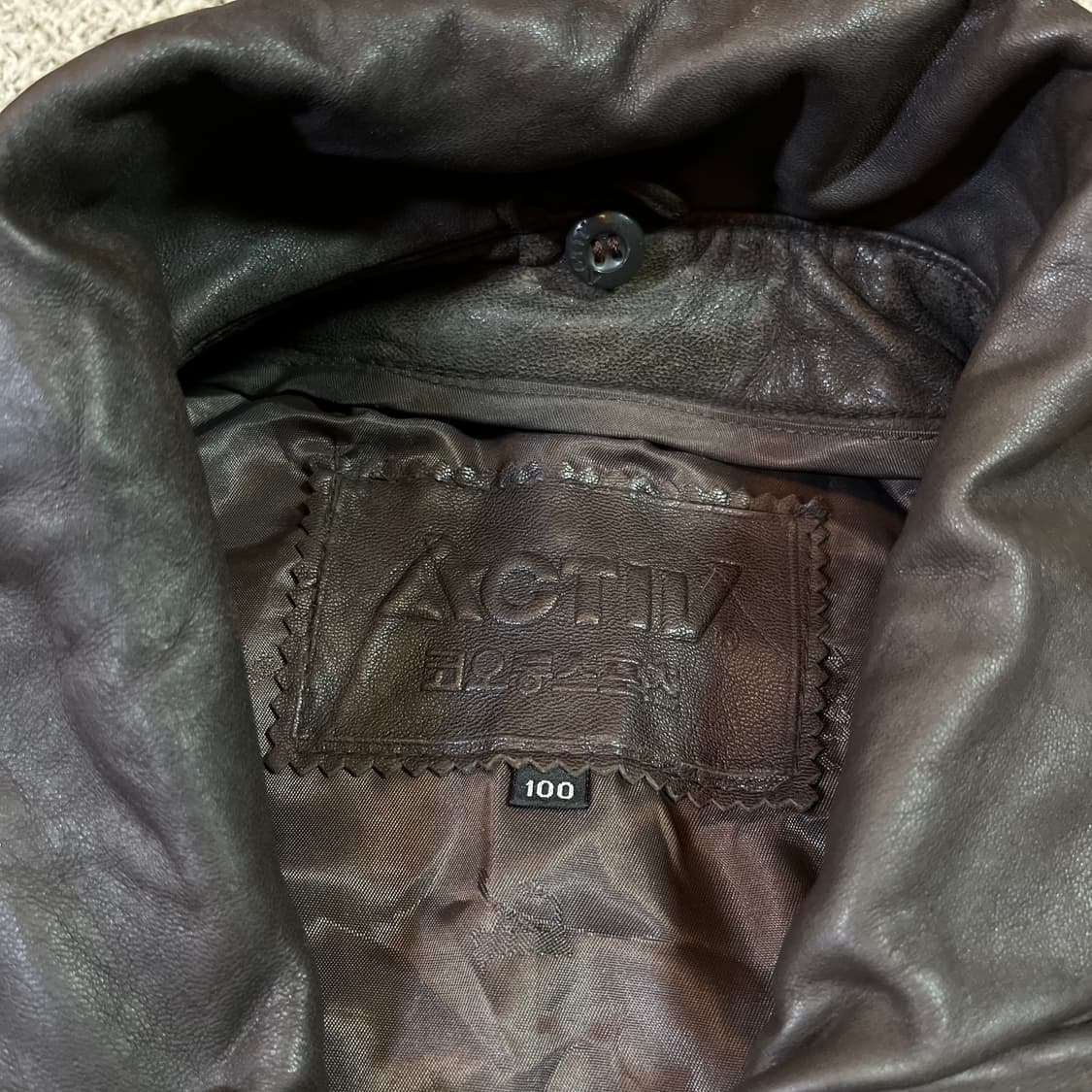 코오롱스포츠 양가죽 봄버 자켓 상품이미지2