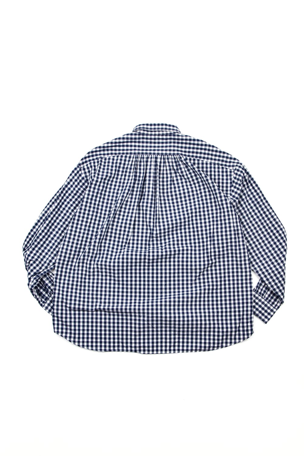 Porter classic 롤업 깅엄체크셔츠 네이비 상품이미지6