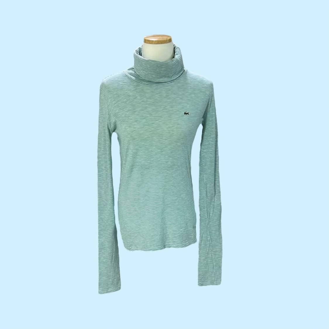 [M] Lacoste 라코스테 터틀넥 롱슬리브 스트라이프 티셔츠 상품이미지3