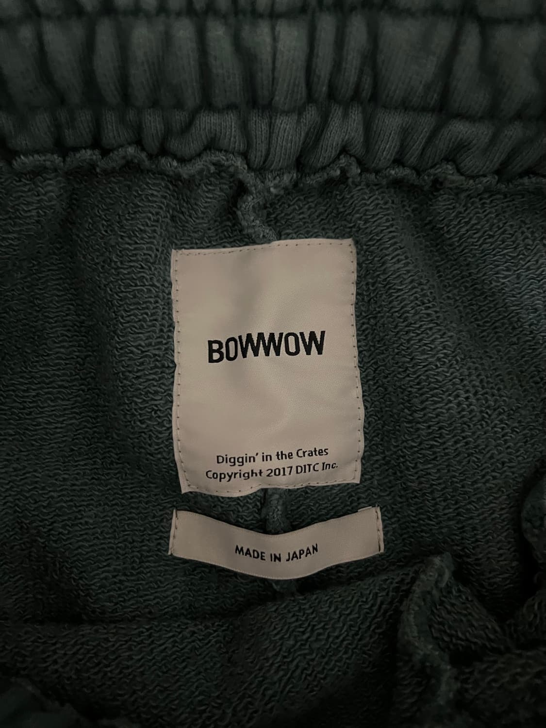 바우와우 아미 에이징 스웻팬츠 그린 L사이즈 상품이미지4