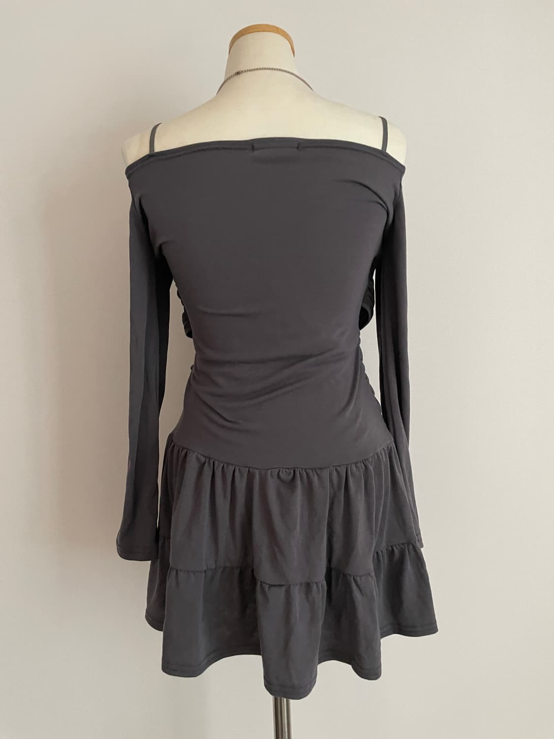 레이스 셔링 미니원피스 상품이미지4