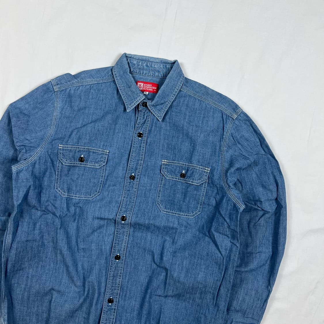 스투시 stussy 샴브레이 데님셔츠 남방 상품이미지2