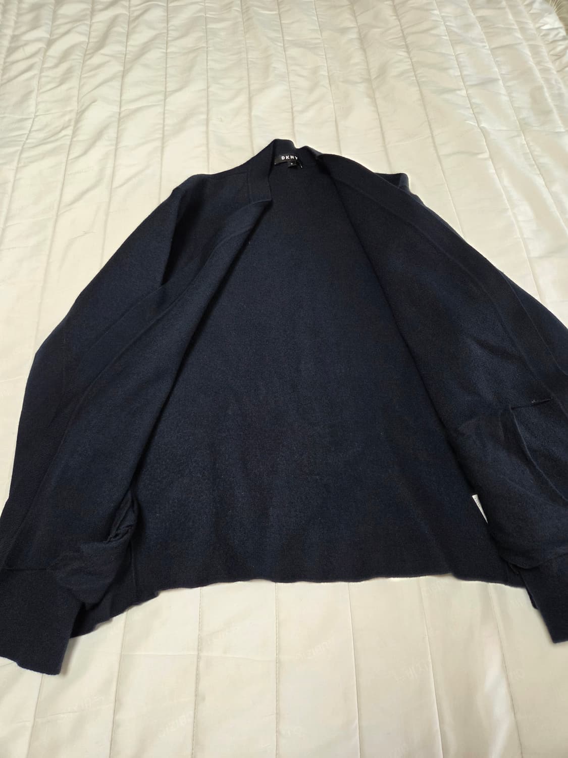 [M]DKNY 울100가디건 다크네이비 상품이미지4