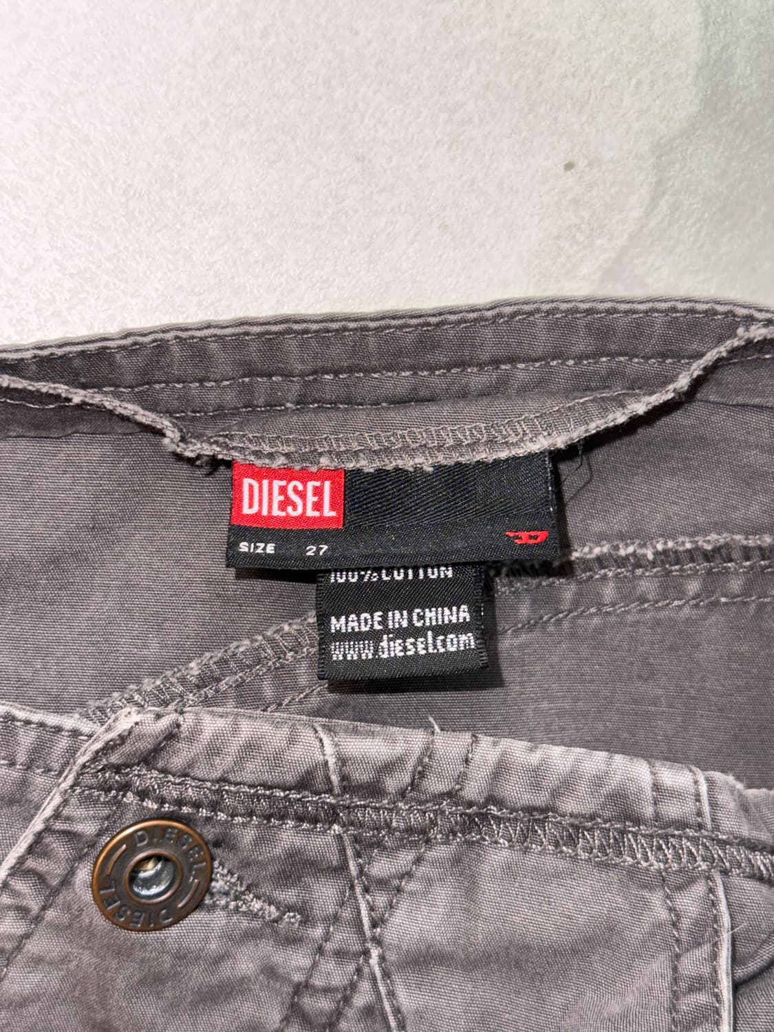 DIESEL charcoal patch line unbalanced sk 상품이미지7