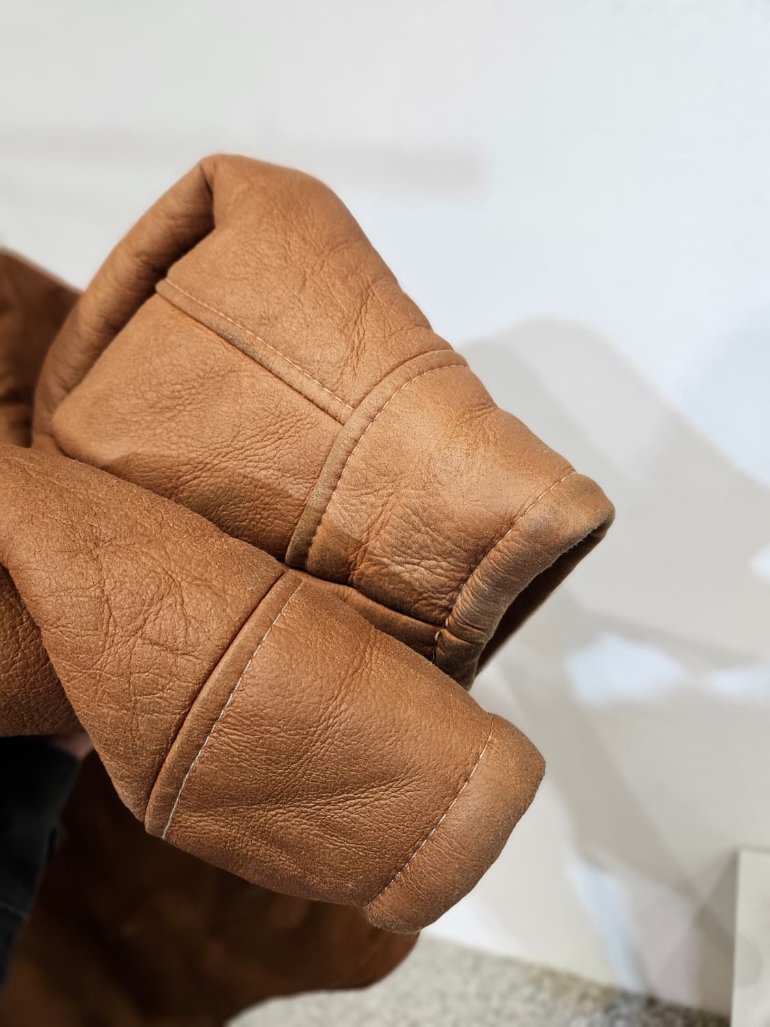 양가죽 무스탕 하프 자켓 상품이미지8