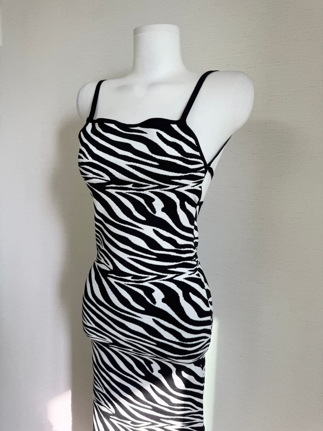 자라) 지브라 끈나시 롱 원피스 상품이미지3