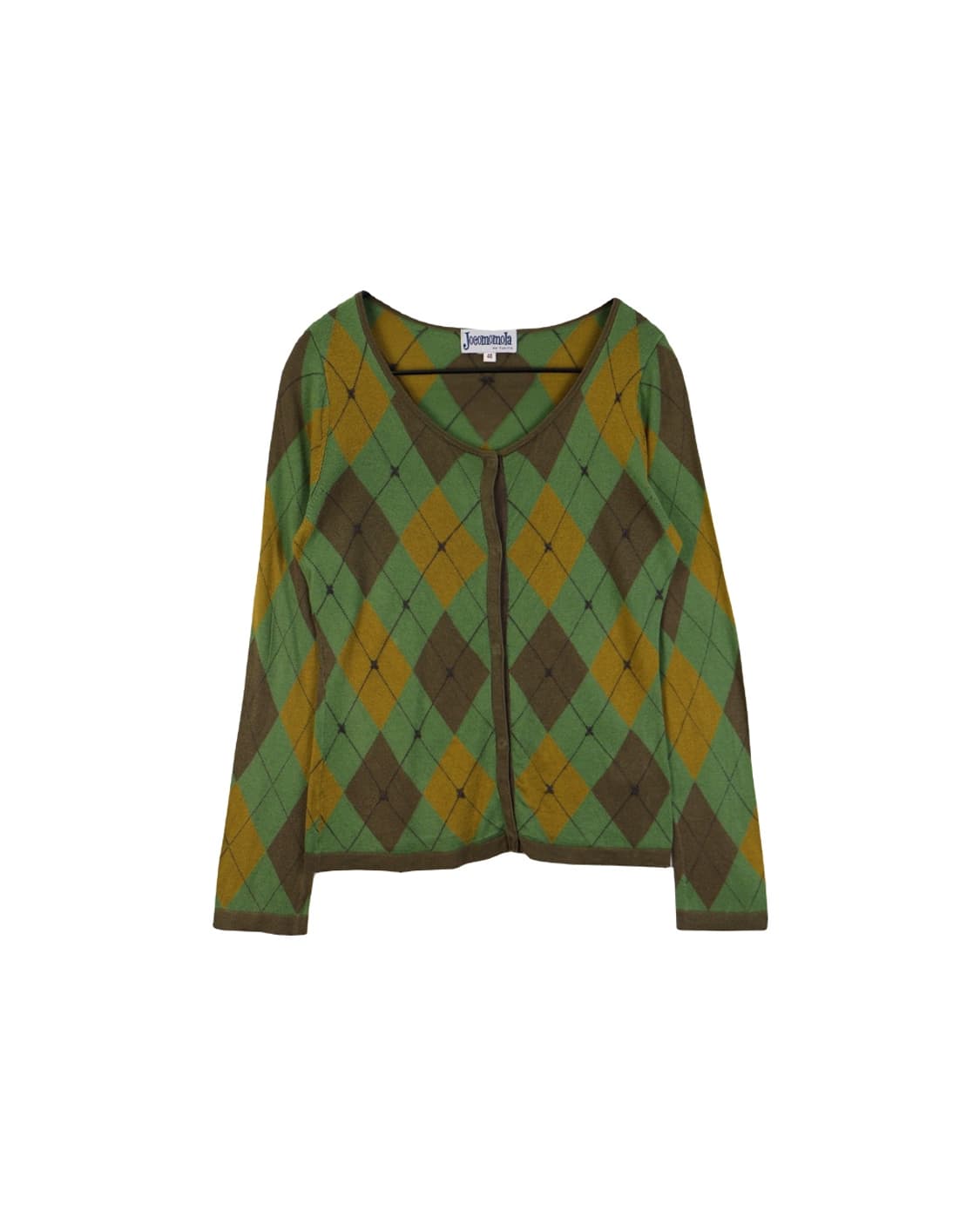 Jocomomola Rayon Argyle Cardigans 상품이미지3