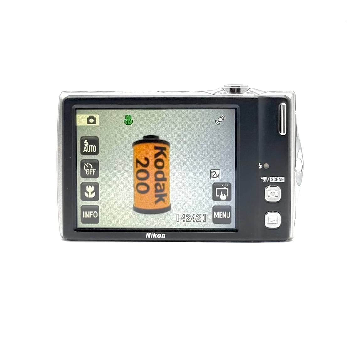 [터치&이모지!] 니콘 쿨픽스 S4000 실버 디지털카메라 상품이미지3