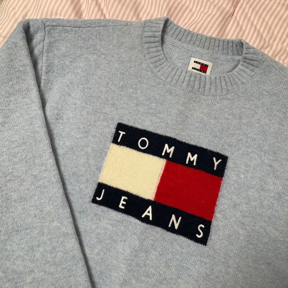 정품 타미진스 플래그 립 스웨터 니트 상품이미지3