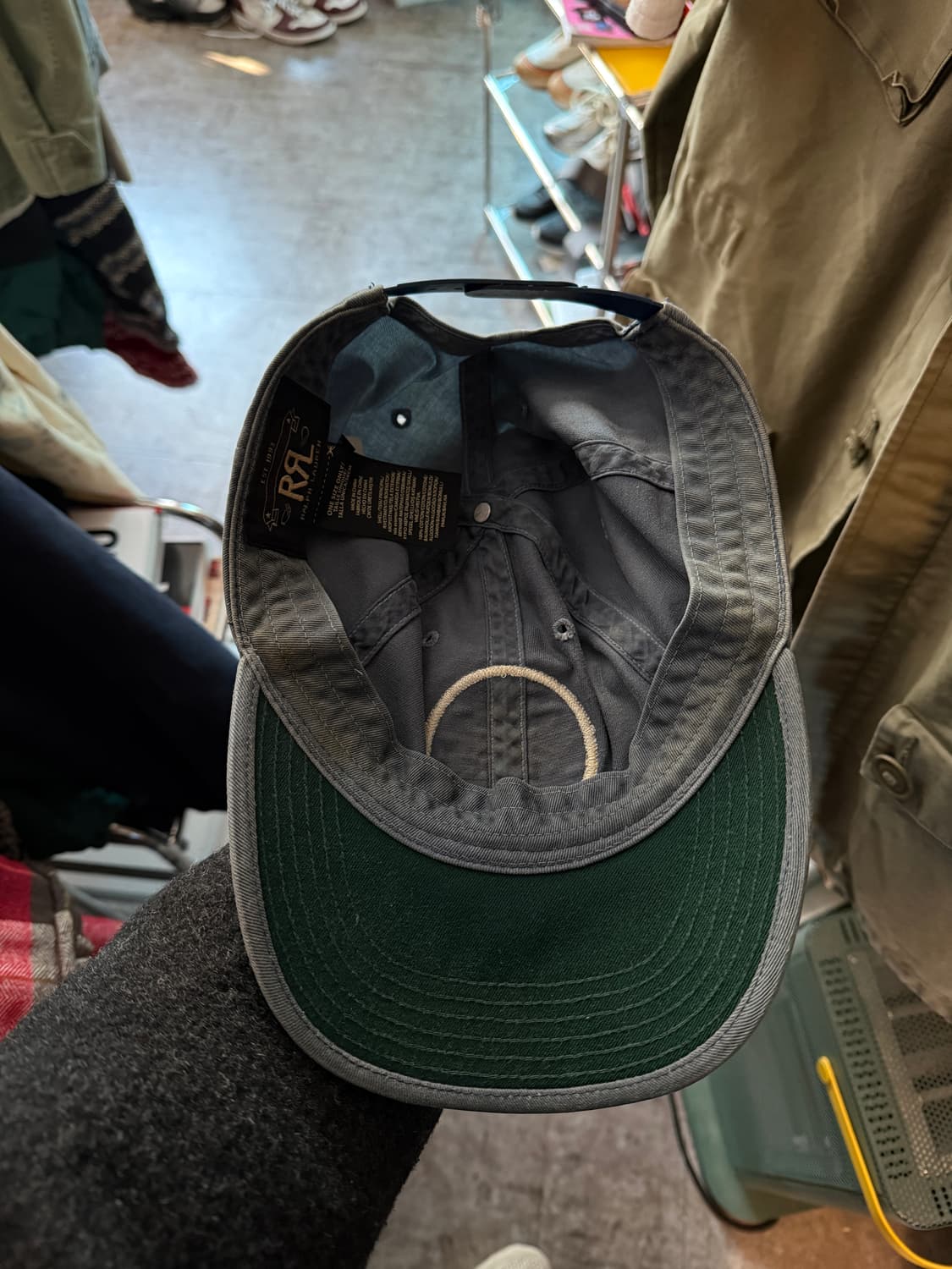 RRL 가먼트 다잉 볼캡 블루 Os 상품이미지2