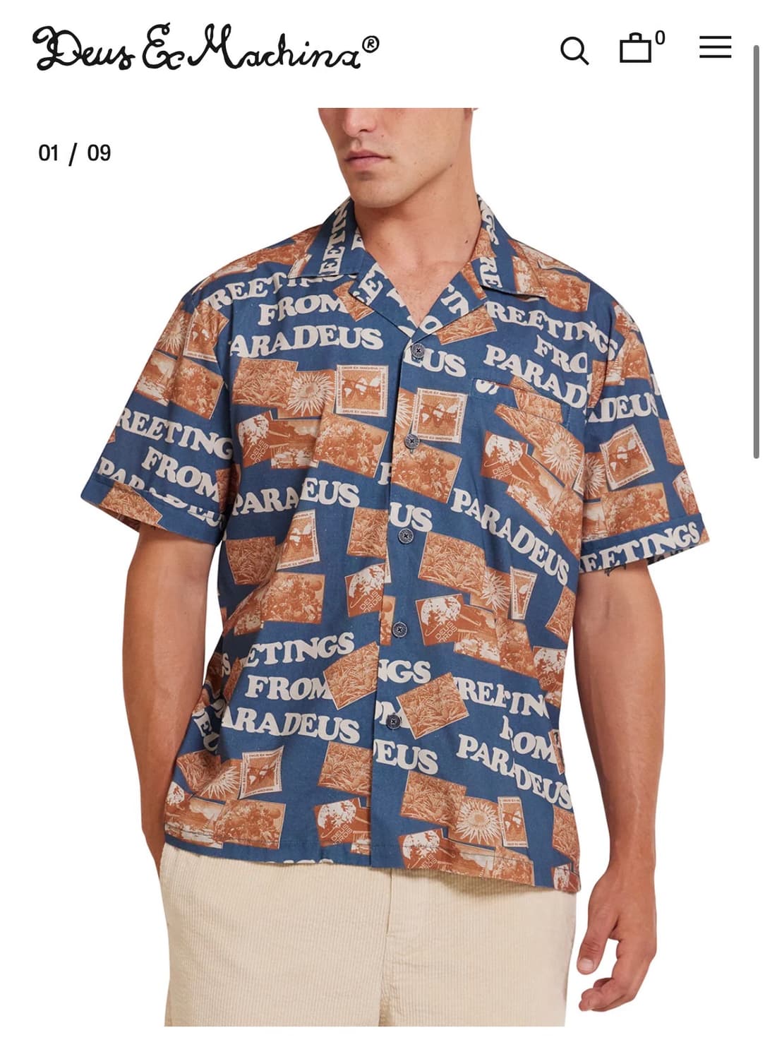 데우스 엑스 마키마 Paradeus Shirt 상품이미지2