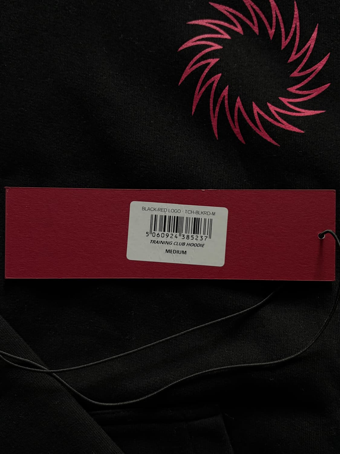 Uvu 트레이닝클럽 후드 블랙/핑크 M 상품이미지2