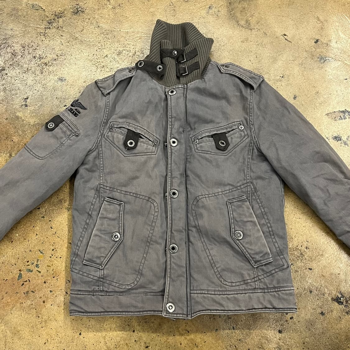 [정품/95] TBJ 카키 야상 자켓 b16 상품이미지3