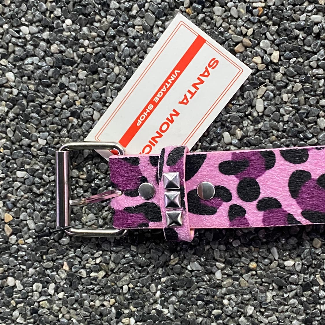 빈티지 y2k 핑크 레오파드 벨트 B3753 상품이미지2