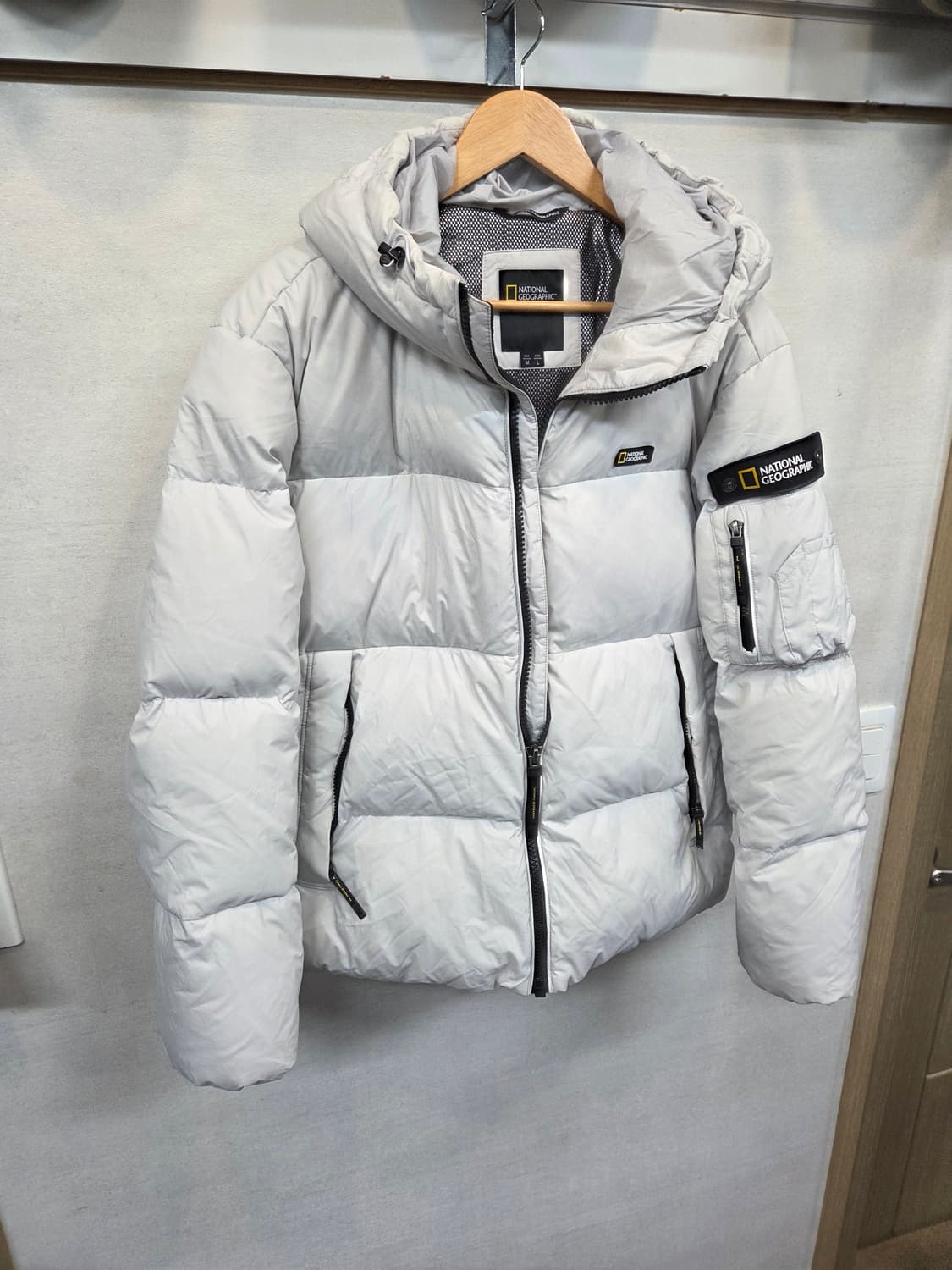 내셔널지오그래픽 푸퍼 구스다운 후드패딩 L 상품이미지5