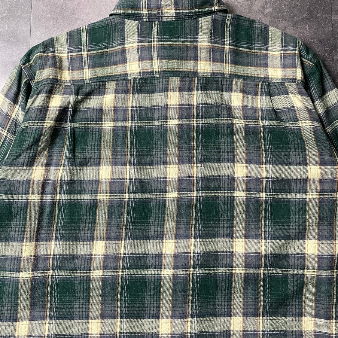 CARHARTT 칼하트 빈티지 그린 체크 기모 셔츠 워크자켓 A00833 상품이미지8