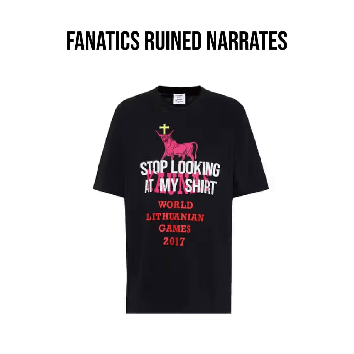 [L] 베트멍 19AW Stop looking 반팔 티셔츠 상품이미지1