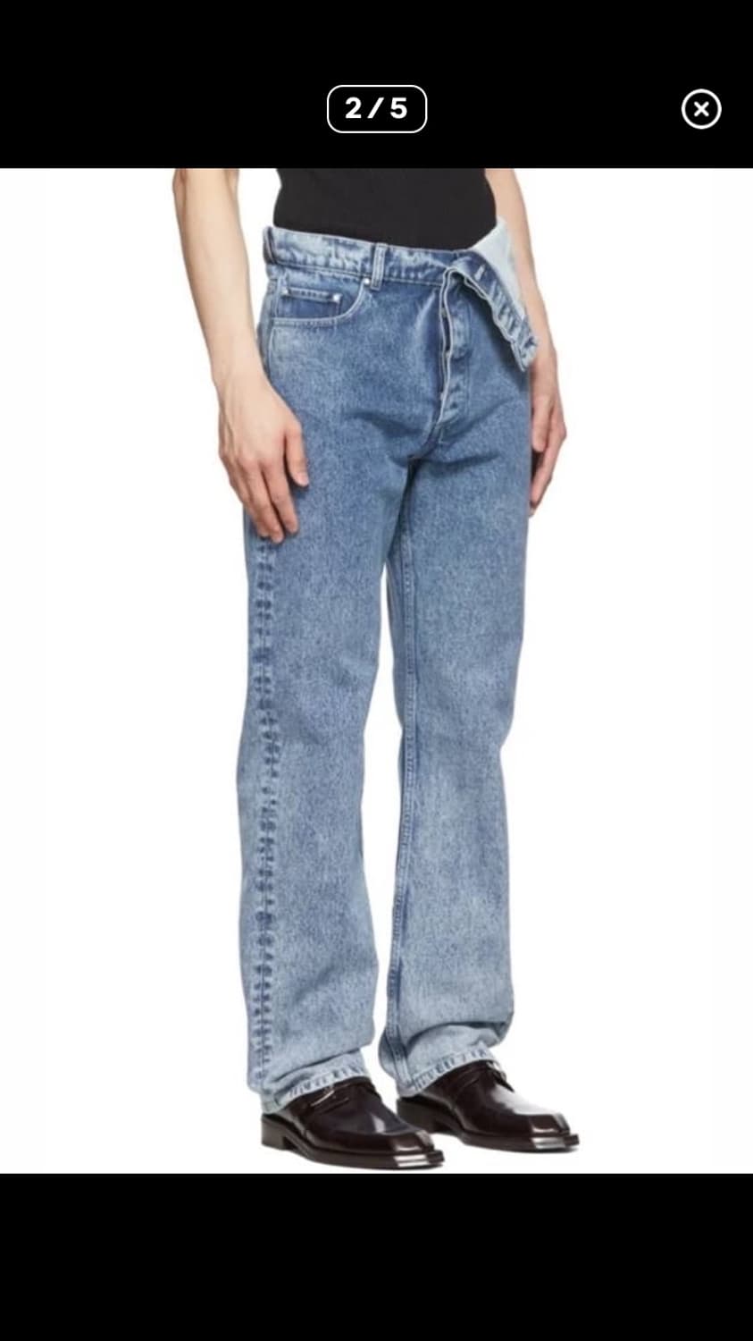 Y/project 비대칭 데님 상품이미지2