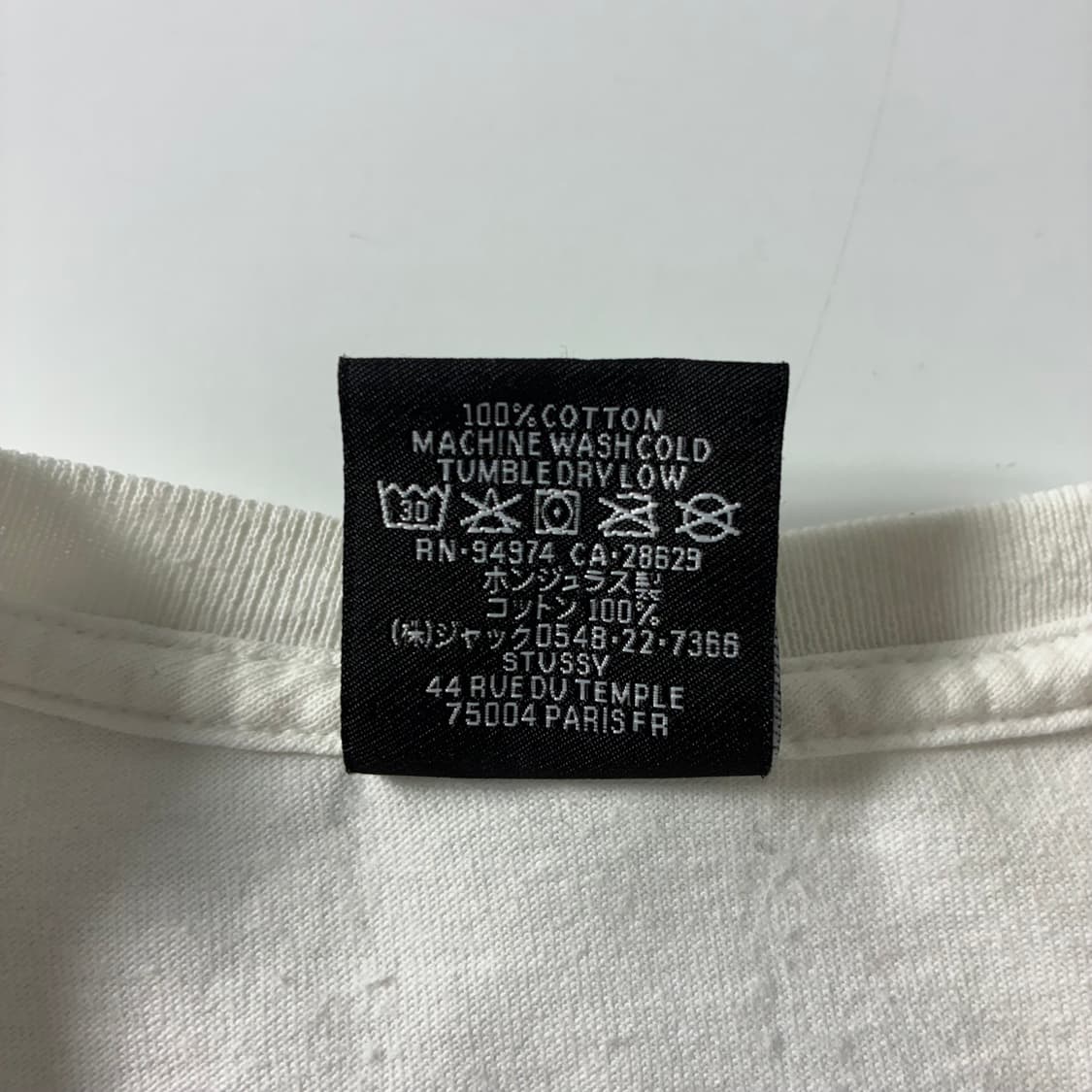 Stussy  스투시 스탁 괌 화이트 반팔티셔츠   상품이미지6