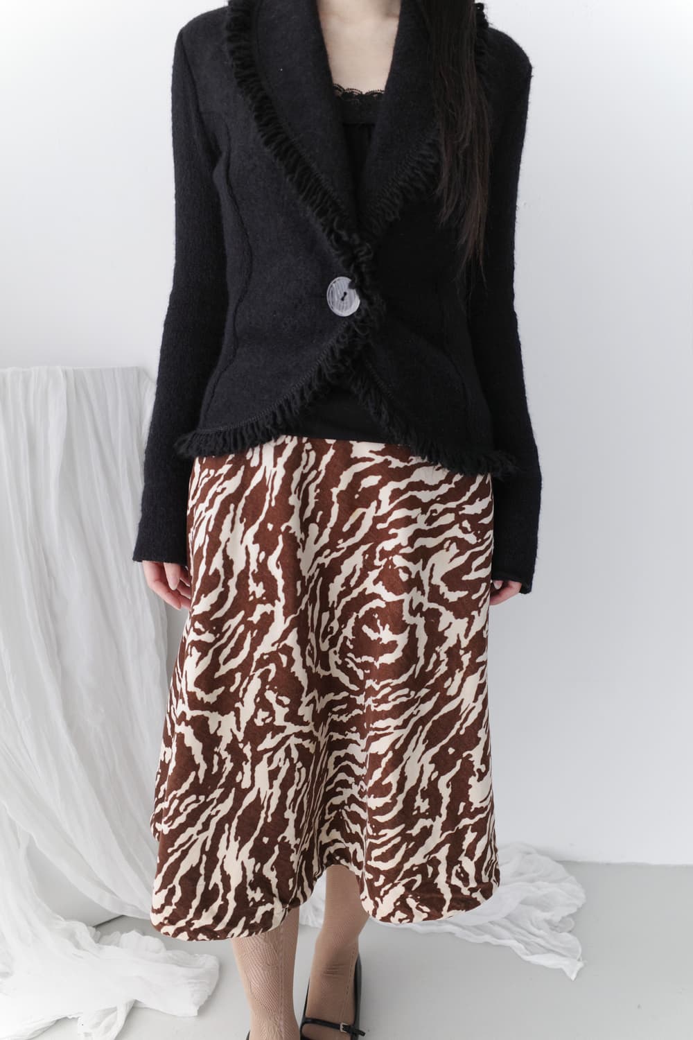 zebra suade skirt 상품이미지6