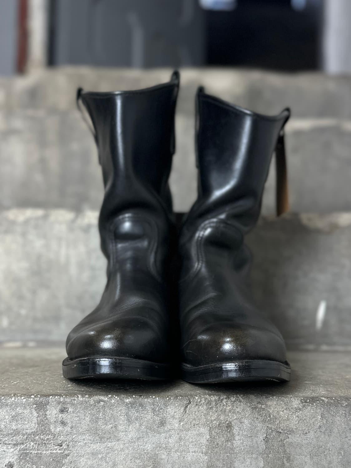 00's OG USA Made 레드윙 1125 페코스 블랙 웨스턴 부츠 상품이미지6