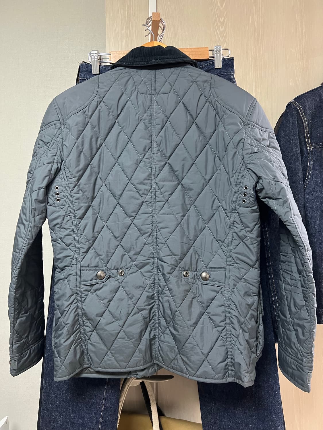 폴로 퀼팅 바이커 그레이 S 상품이미지2