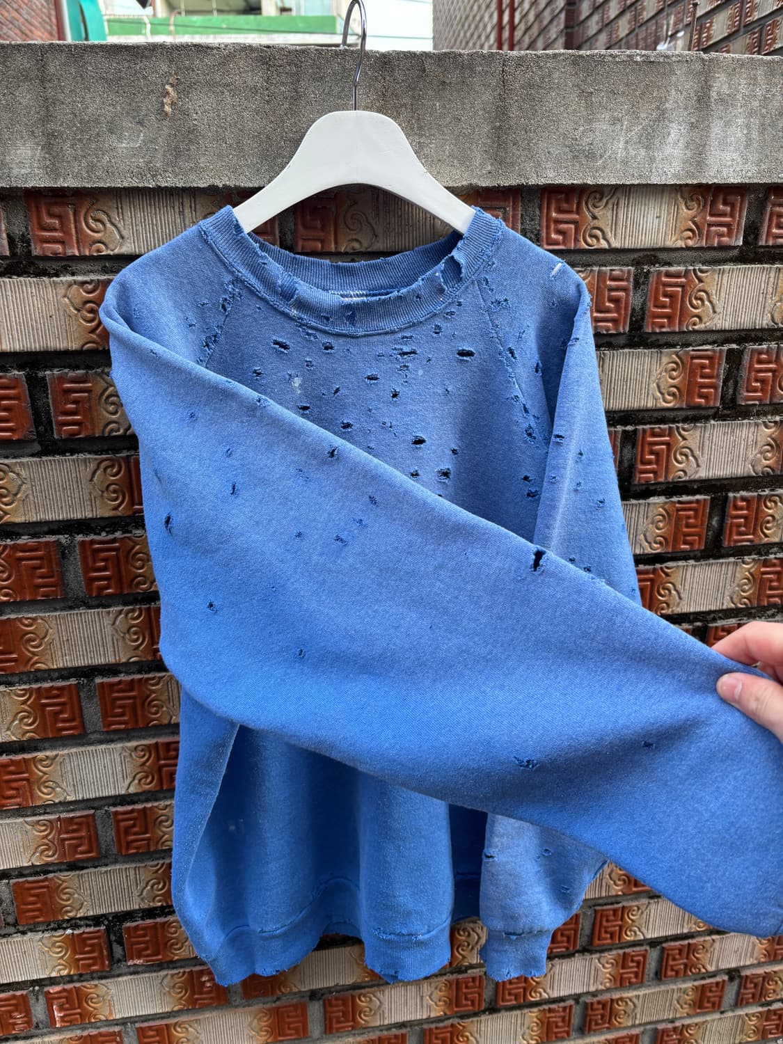 90s fruit of the loom 디스트레스드 빈티지 스웻 셔츠 상품이미지6