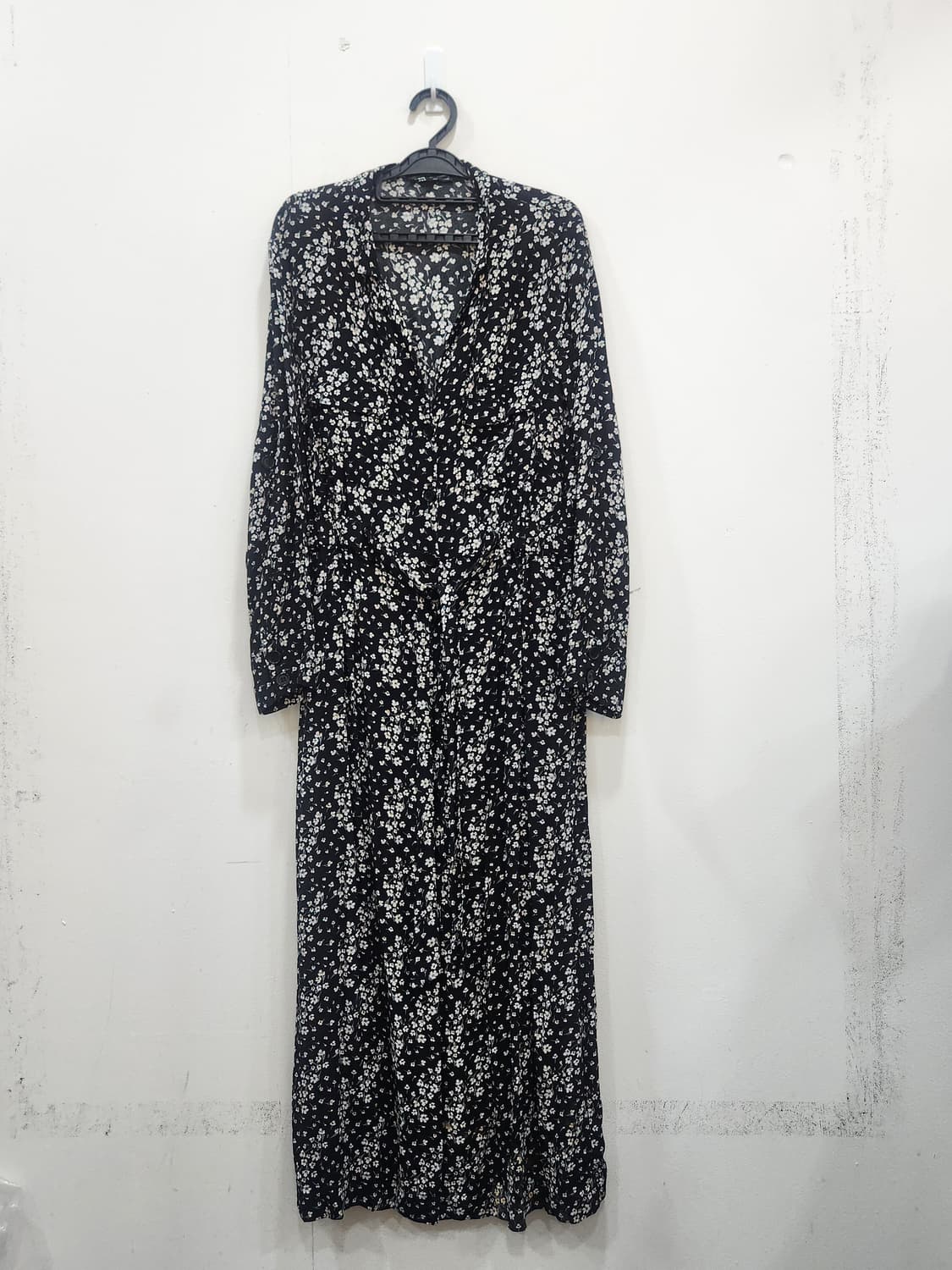 [M] 자라 ZARA 플라워 리본 롱 원피스 M 상품이미지1