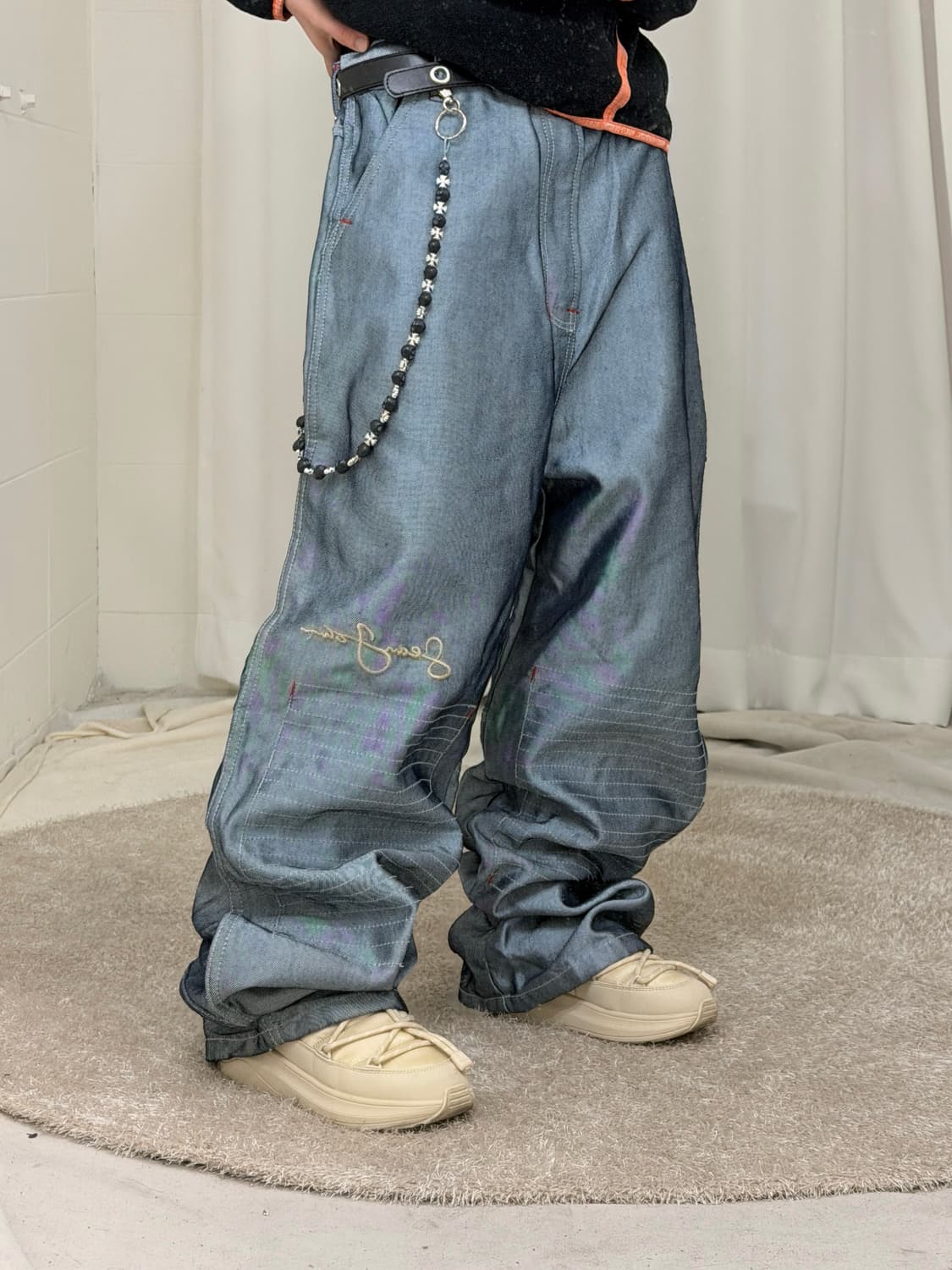 Sean John 실버 힙합 데님 팬츠 상품이미지3