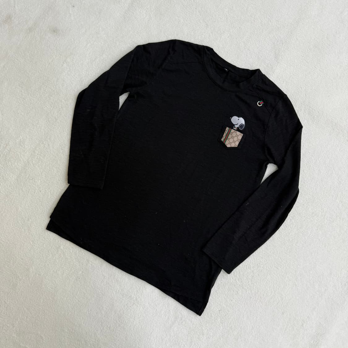 L 고급 스누피 포켓 긴팔 티셔츠 0319T 상품이미지1