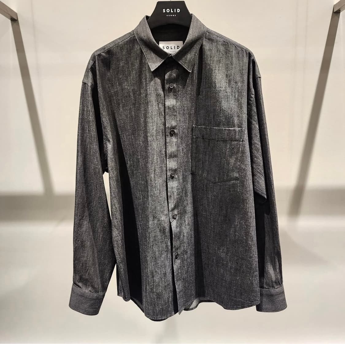 솔리드옴므 25SS 라이트 데님 셔츠 50 상품이미지1