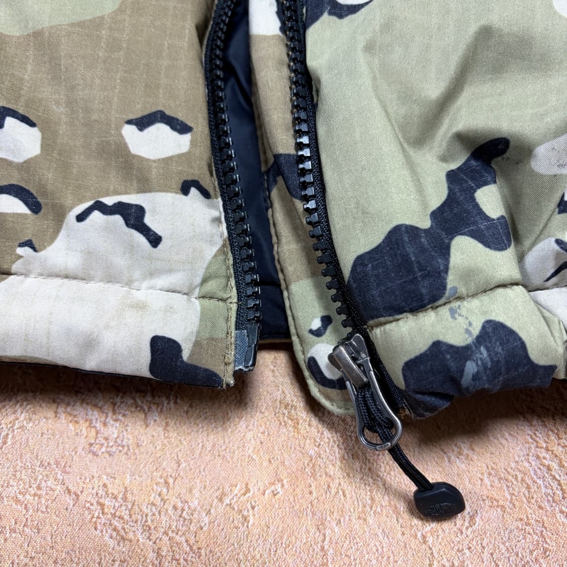 노스페이스 키즈 카모 구스다운 패딩 조끼 140 상품이미지7